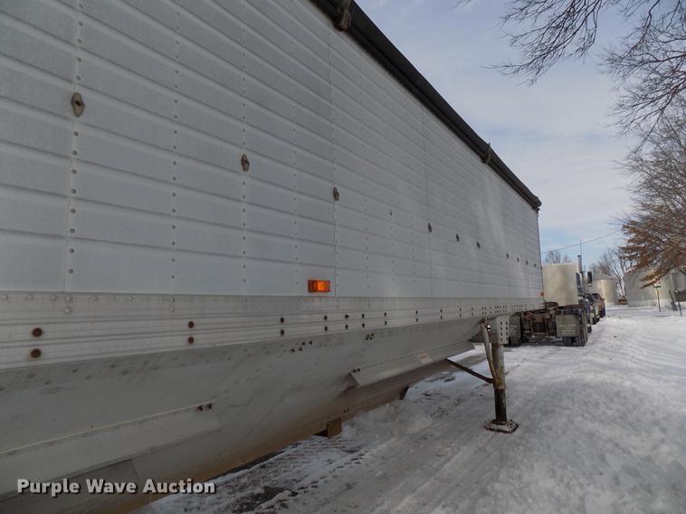 image for item DE7608 1980 Timpte double hopper bottom grain trailer