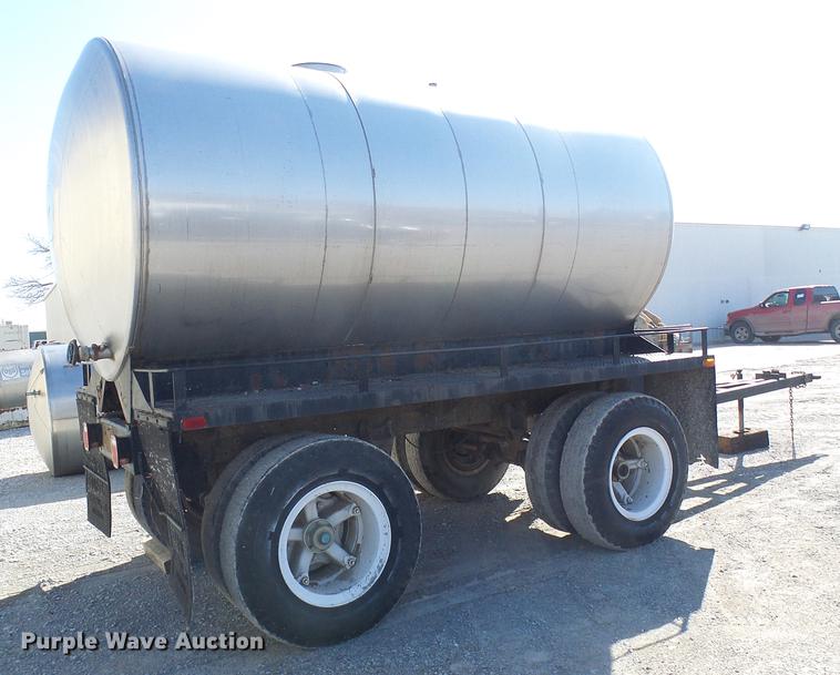 image for item DF7129 1983 shop built tank trailer