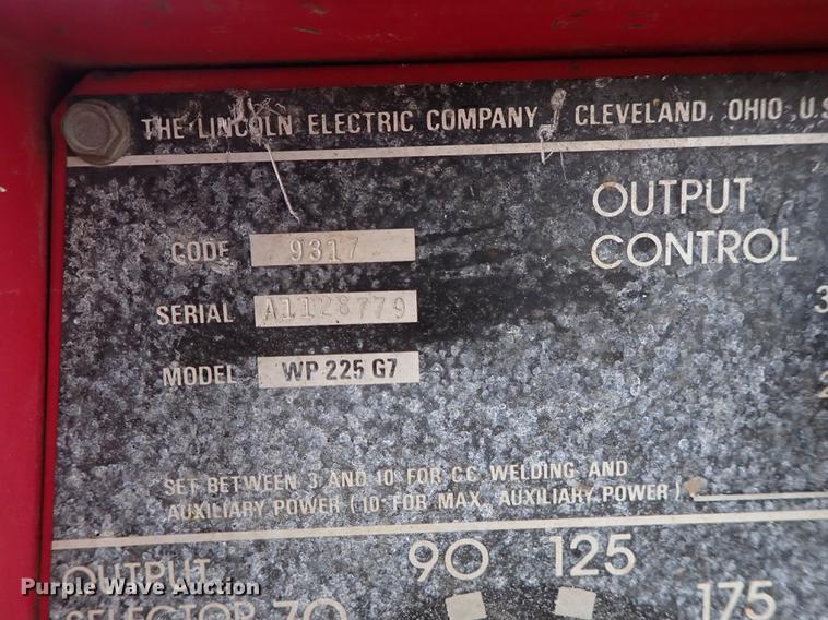image for item FL9621 Lincoln Weldanpower 225 G7 welder/generator