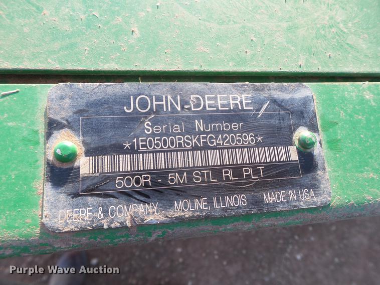 image for item FS9501 2016 John Deere W260 windrower