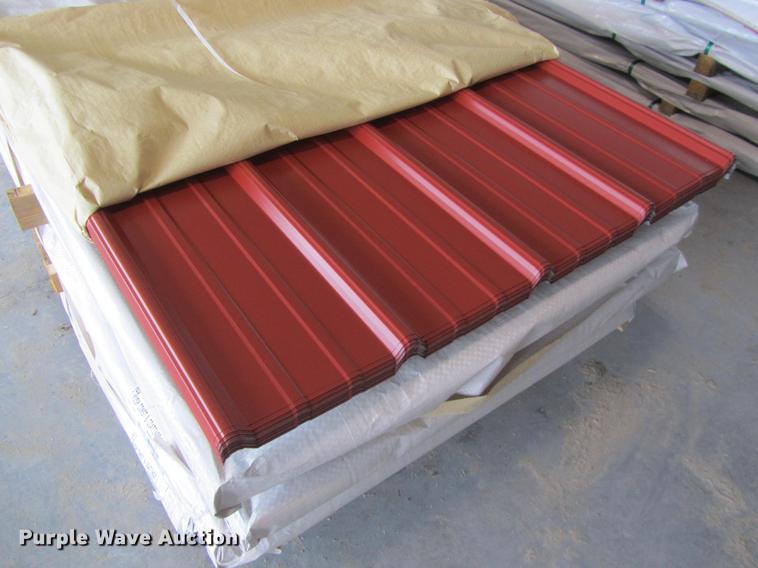 image for item G1628 (60) sheets of metal siding/roofing