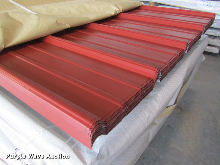 image for item G1628 (60) sheets of metal siding/roofing