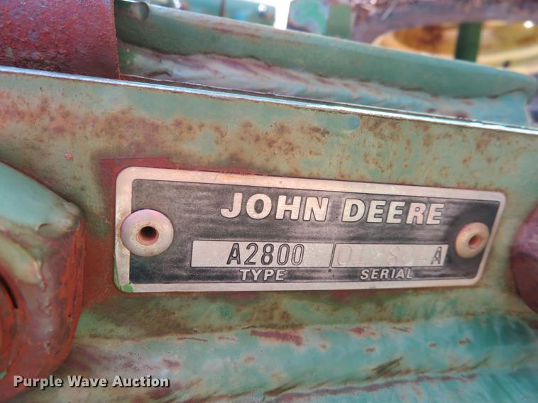 image for item DE8809 John Deere 2800 eight bottom plow