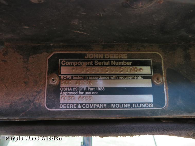 image for item DE8810 1983 John Deere 4850 tractor