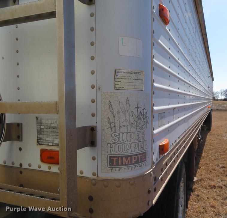 image for item DE8817 1992 Timpte Super Hopper double hopper bottom grain trailer