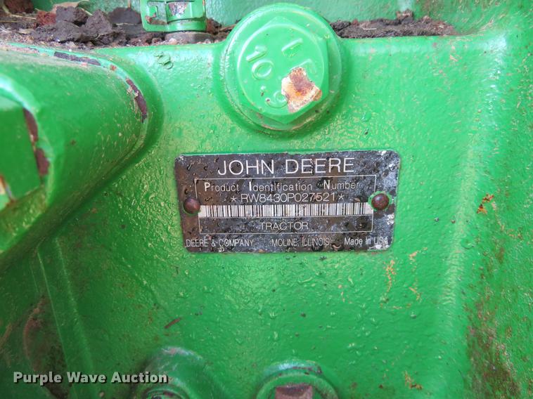 image for item DE8829 2008 John Deere 8430 MFWD tractor