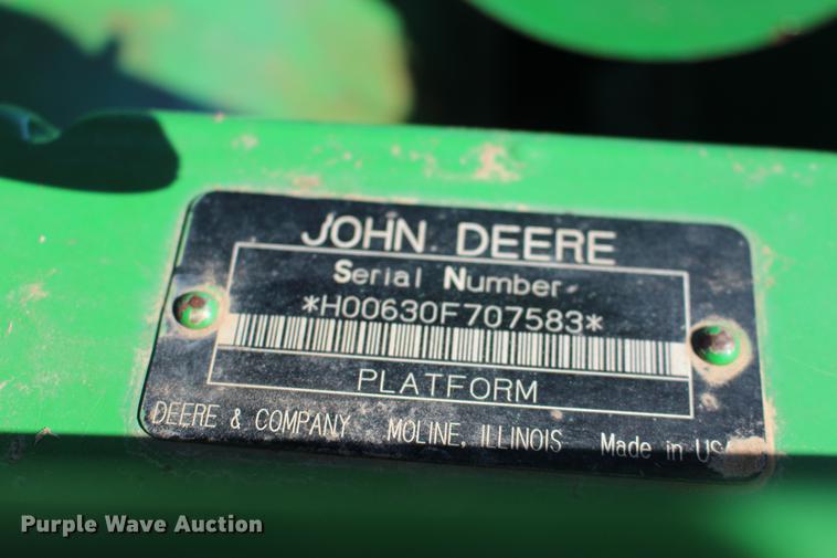 image for item DE8834 2004 John Deere 630F Hydraflex head