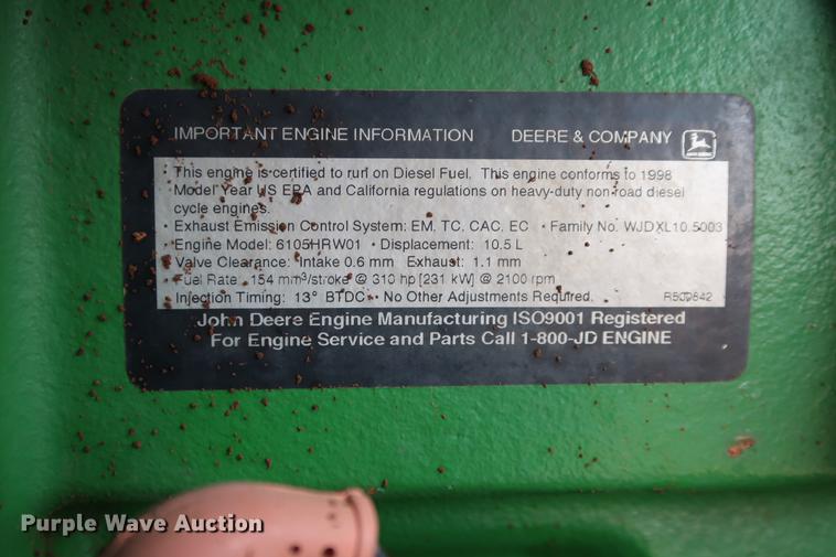 image for item DG3350 1998 John Deere 9200 4WD tractor