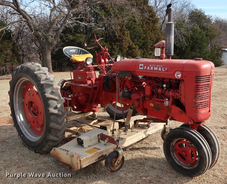 image for item DG3354 1952 Mccormick Farmall Super C tractor