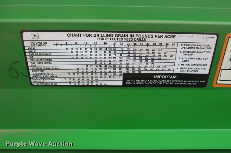 image for item DG3361 John Deere 450 grain drill
