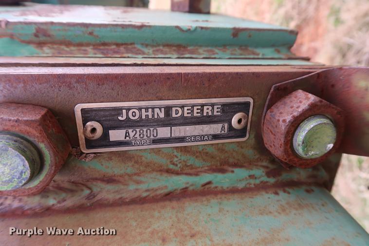 image for item DG3383 John Deere A2800 six bottom plow