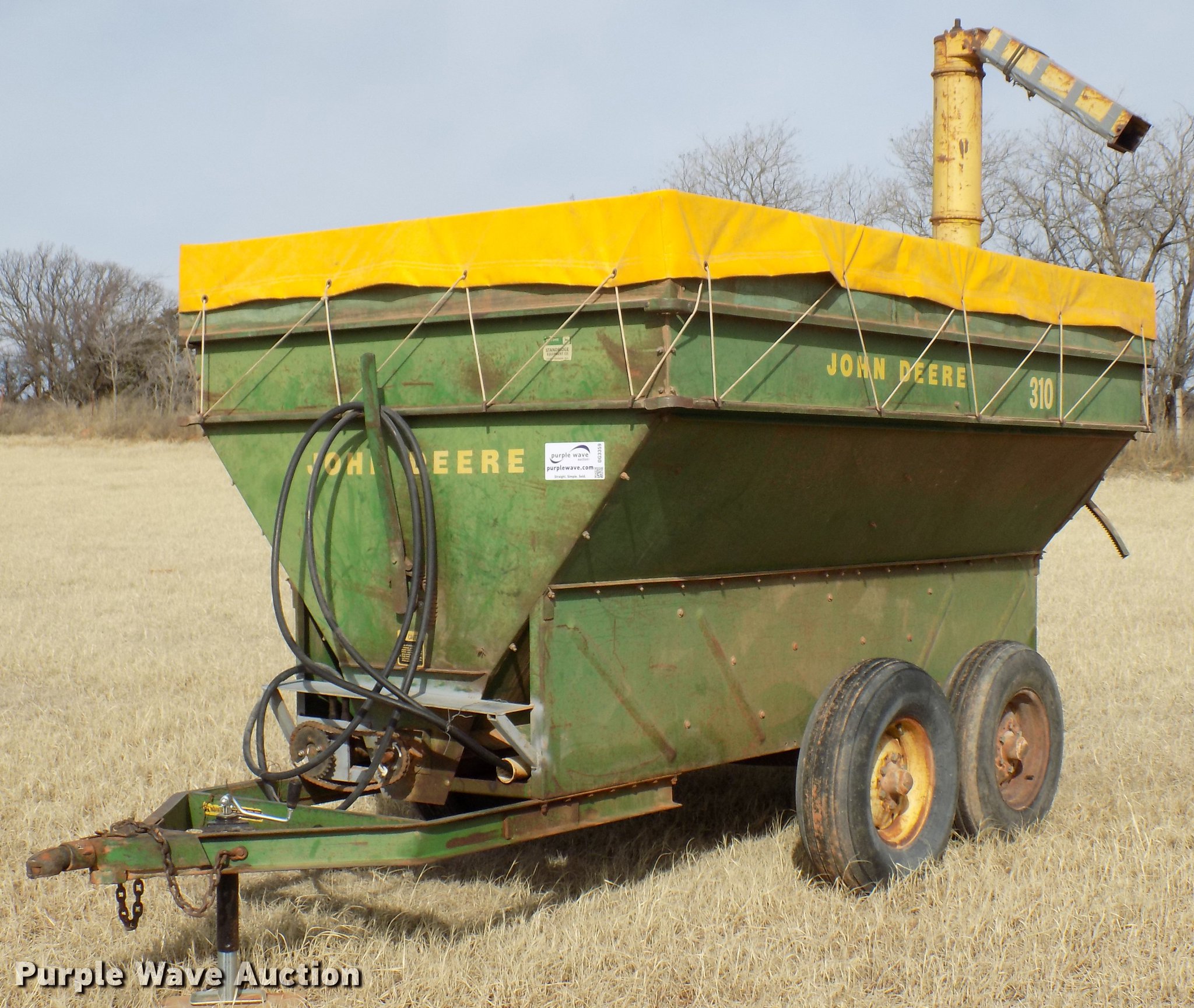 John Deere 310 grain cart in Gracemont, OK Item DG3359 sold Purple Wave
