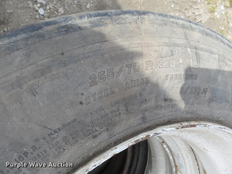 image for item CD9592 (7) 22.5 tires and wheels