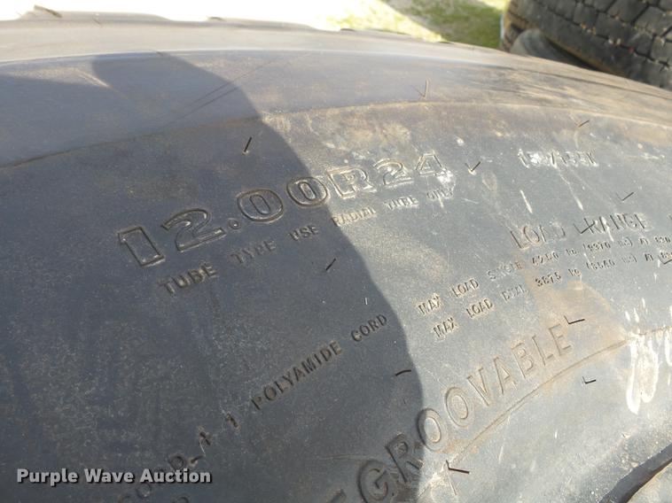 image for item CD9596 (4) 12.00R24 tires