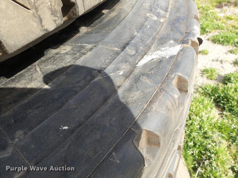 image for item CD9598 (4) 11R22.5 tires and wheels