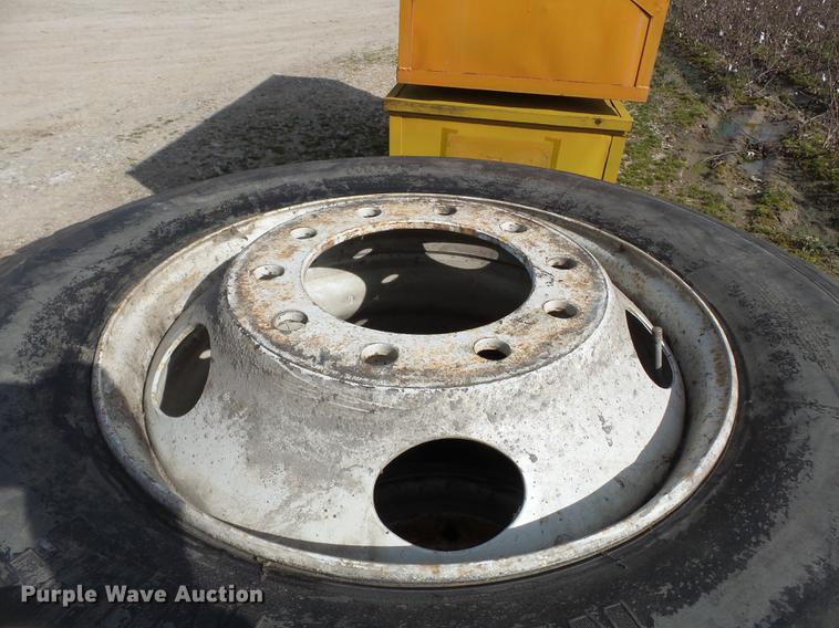 image for item CD9598 (4) 11R22.5 tires and wheels