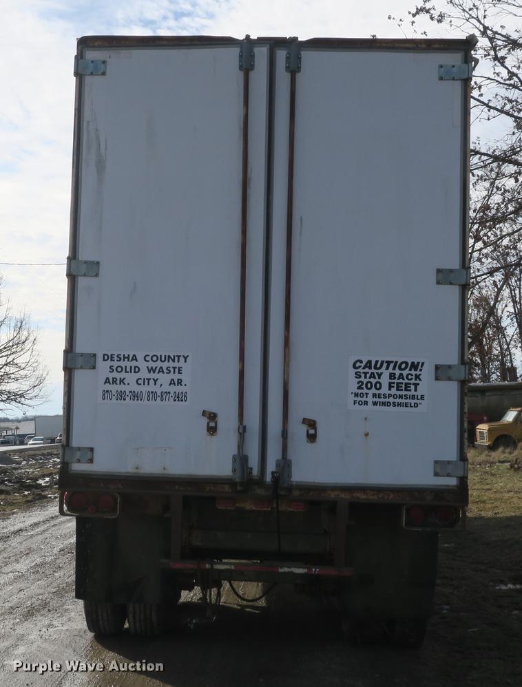 image for item DB8887 1993 Ledwell live bottom trailer