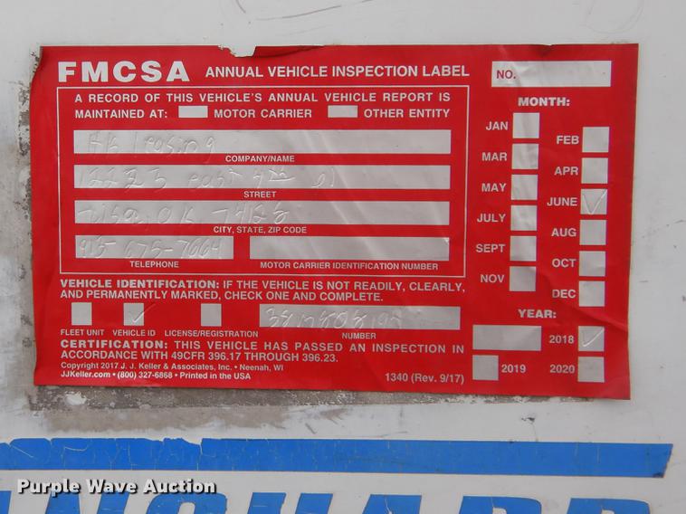 image for item DE8535 2008 Vanguard VIP4000 dry van trailer