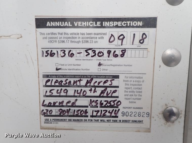 image for item DF8752 2017 Timpte Super Hopper double hopper bottom grain trailer