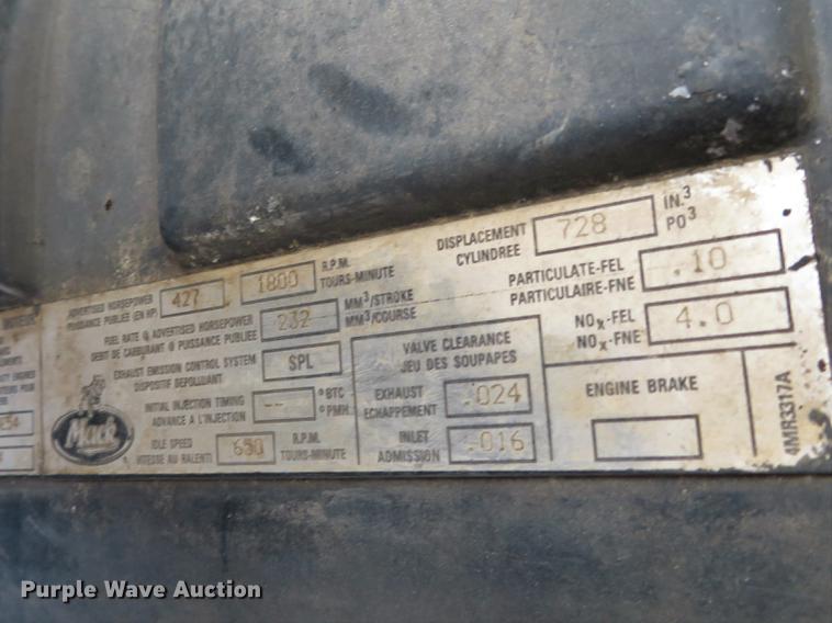 image for item DG3875 1999 Mack CH613 semi truck