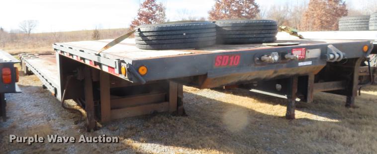 image for item DN9116 1996 Trail King TK70ES-482 extendable drop deck trailer