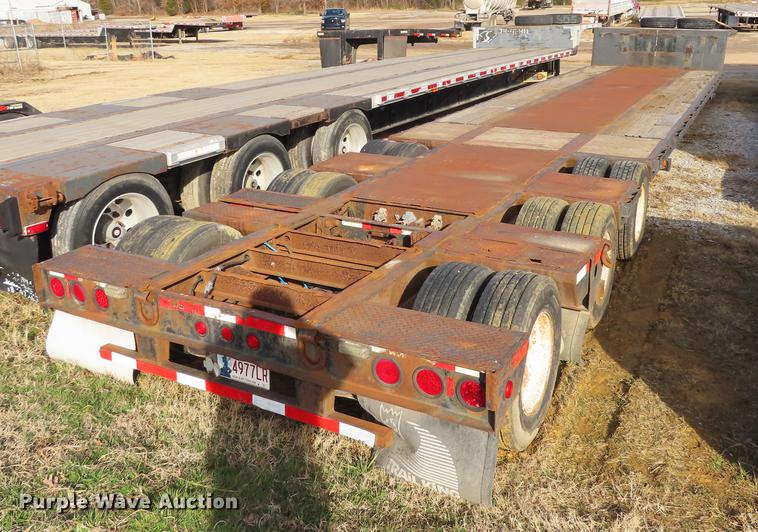 image for item DN9116 1996 Trail King TK70ES-482 extendable drop deck trailer