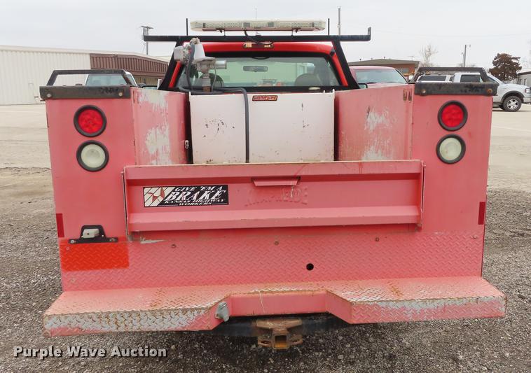 image for item AY9614 2008 Ford F250 Super Duty utility bed pickup truck