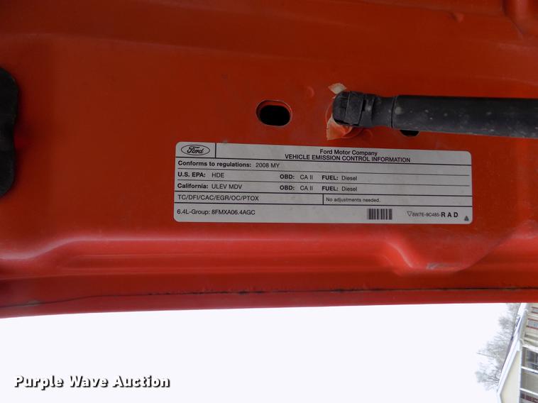 image for item DB4914 2008 Ford F250 Super Duty utility bed pickup truck