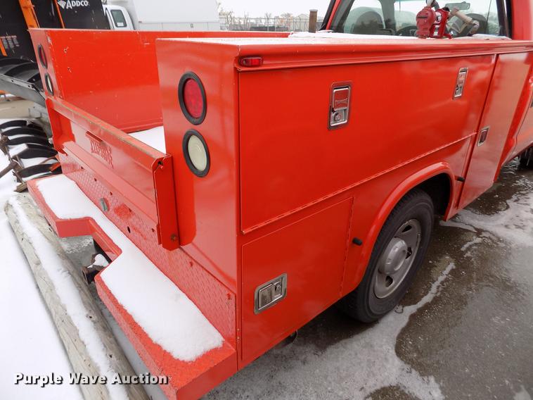 image for item DB4914 2008 Ford F250 Super Duty utility bed pickup truck