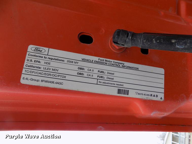 image for item DB4915 2008 Ford F250 Super Duty utility bed pickup truck