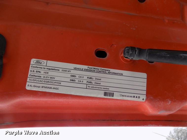 image for item DB4916 2008 Ford F250 Super Duty utility bed pickup truck