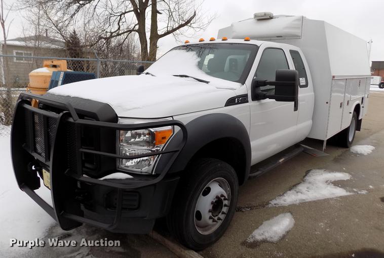 image for item DB4918 2012 Ford F450 Super Duty SuperCab utility bed truck