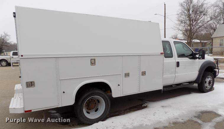 image for item DB4918 2012 Ford F450 Super Duty SuperCab utility bed truck