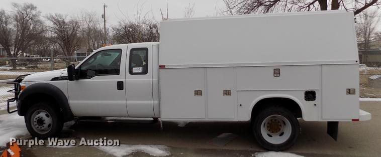 image for item DB4918 2012 Ford F450 Super Duty SuperCab utility bed truck