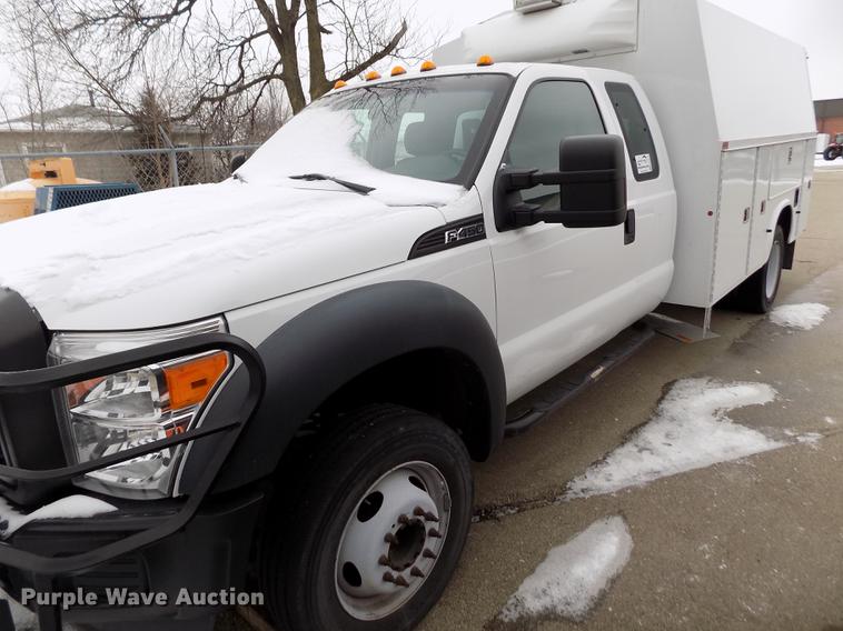 image for item DB4918 2012 Ford F450 Super Duty SuperCab utility bed truck