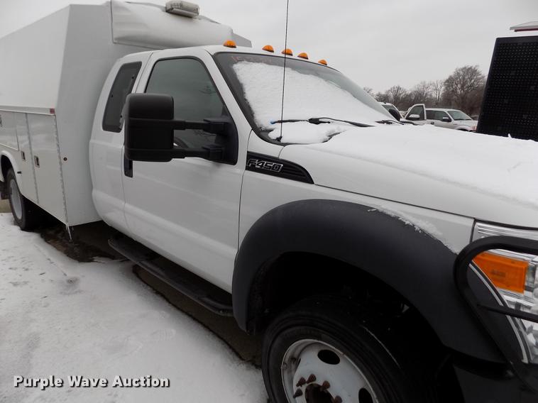 image for item DB4918 2012 Ford F450 Super Duty SuperCab utility bed truck