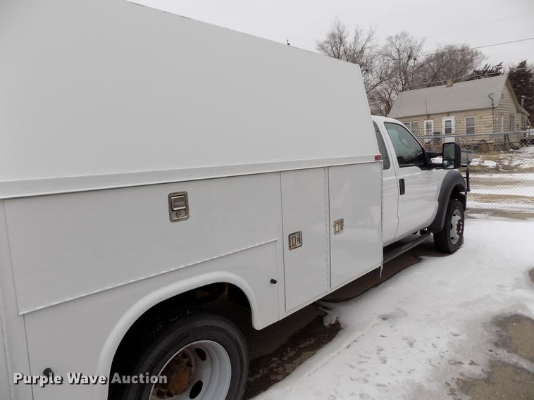 image for item DB4918 2012 Ford F450 Super Duty SuperCab utility bed truck