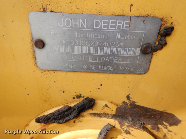 image for item DE0113 2003 John Deere 310G backhoe