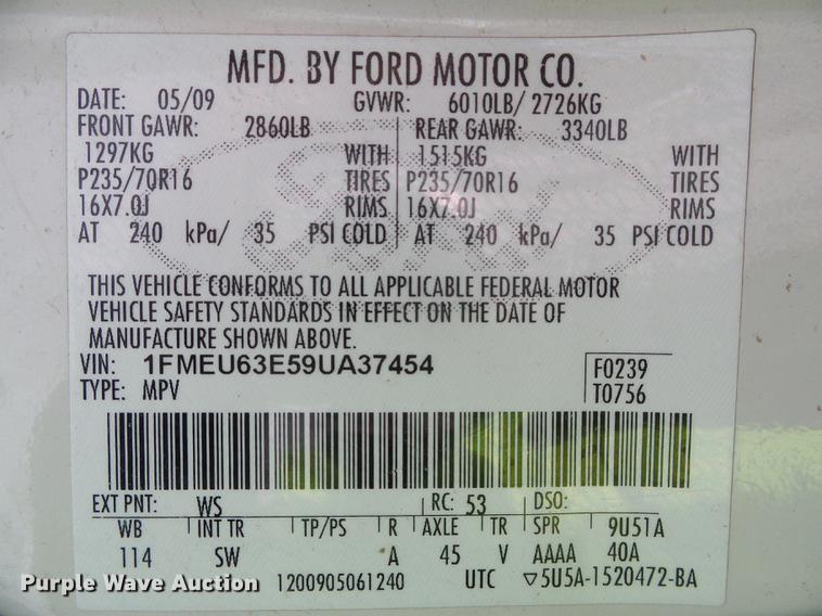 image for item DF2957 2009 Ford Explorer SUV