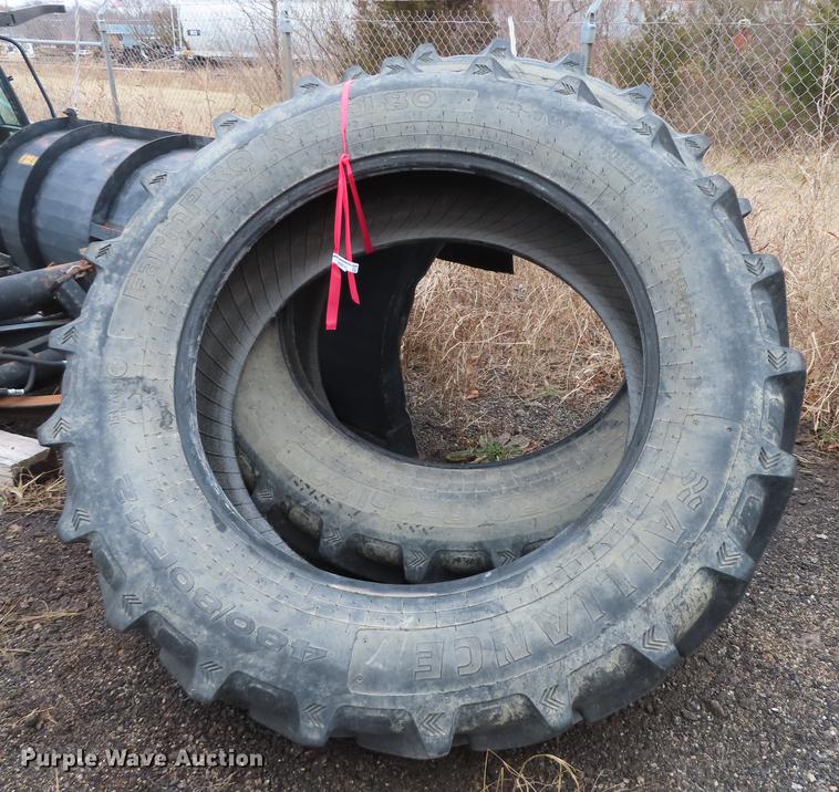 (2) Alliance 480/80R42 tires in Chanute, KS Item DN9101 sold Purple