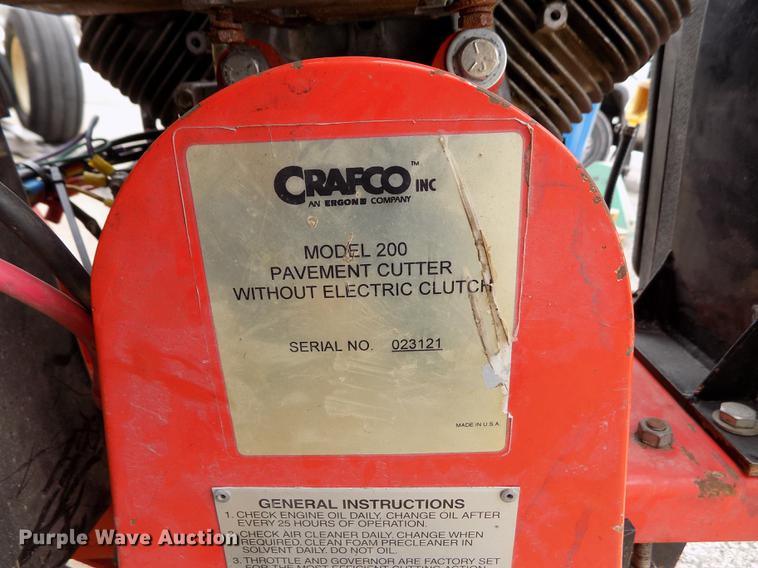 image for item EH9395 2003 Craft Co 200 pavement cutter