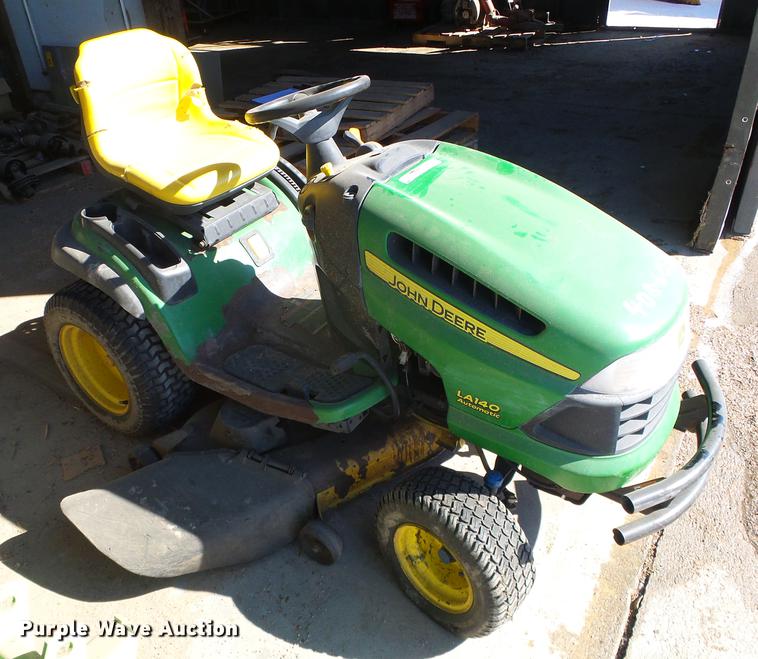 2007 John Deere LA140 lawn mower in Garden City, KS Item EQ9046 sold