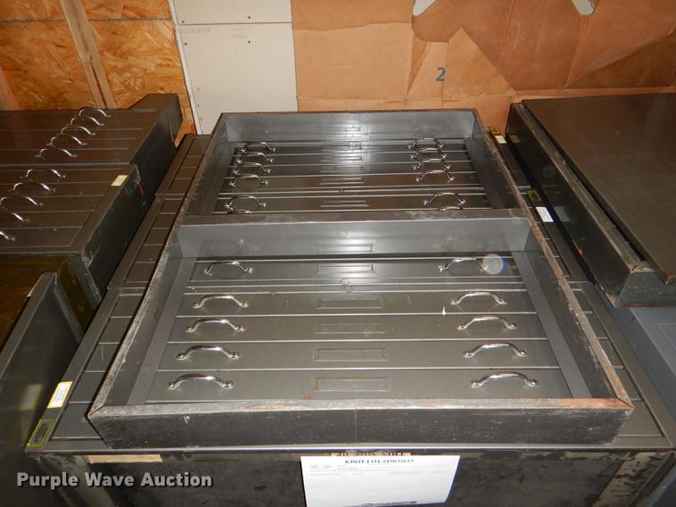 image for item FM9855 (3) five drawer plan file cabinets