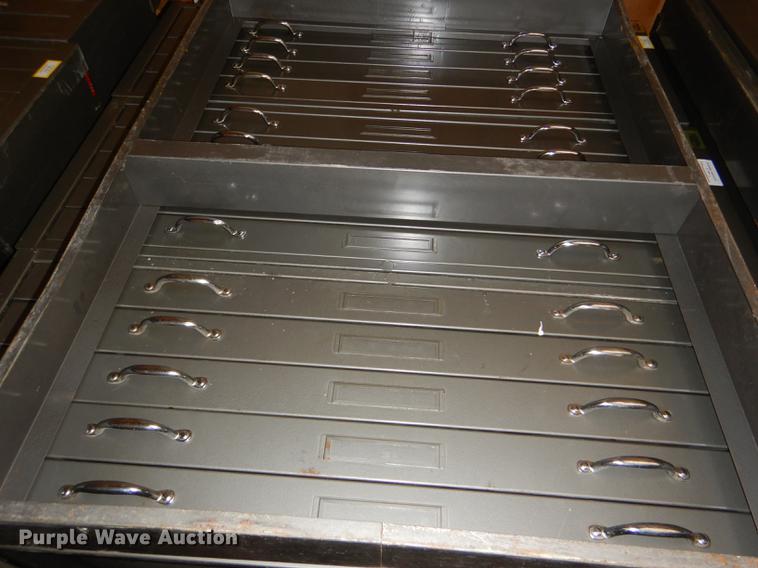 image for item FM9855 (3) five drawer plan file cabinets