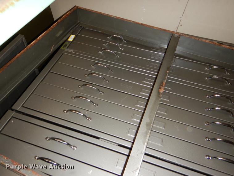 image for item FM9858 (3) five drawer plan file cabinets