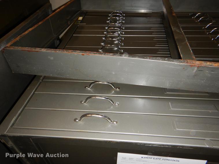 image for item FM9858 (3) five drawer plan file cabinets