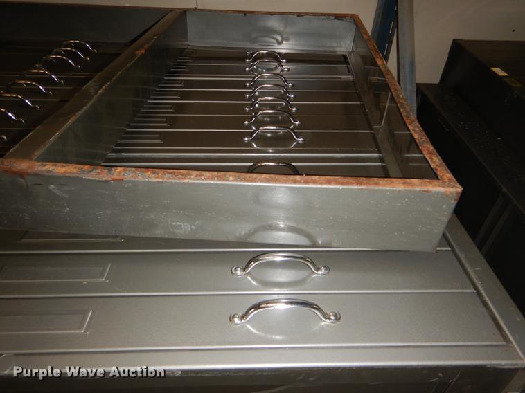 image for item FM9858 (3) five drawer plan file cabinets