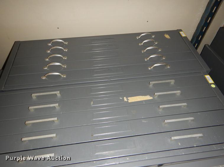 image for item FM9860 (3) five drawer plan file cabinets