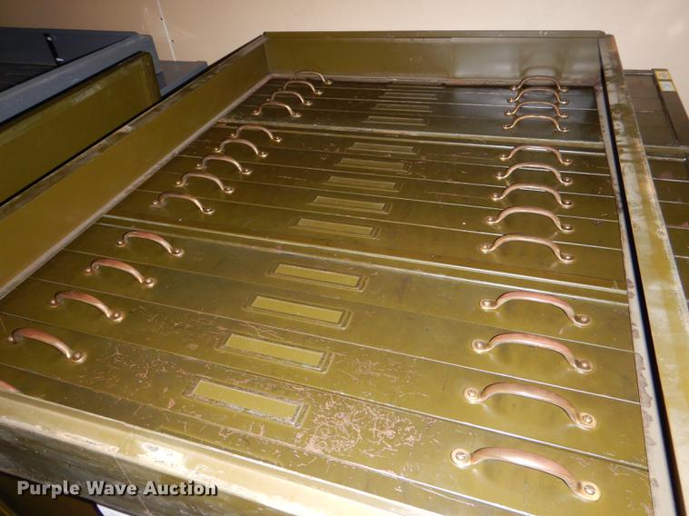 image for item FM9864 (3) five drawer plan file cabinets