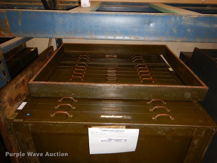 image for item FM9867 (3) five drawer plan file cabinets